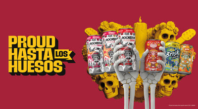 Rockstar Energy Drink releases a limited-edition set of Rockstar Pure Zero, Brisk, Crush and Manzanita Sol cans inspired by Día de los Muertos (Day of the Dead).
