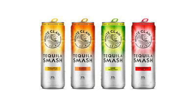 White Claw®, the creator of the nation’s leading hard seltzer, introduces White Claw™ Tequila Smash, a refreshing Tequila beverage featuring a unique blend of ultra-pure seltzer, authentic Mexican Tequila, real fruit juice and blue agave nectar, available in four flavors: Pineapple Passion Fruit, Mango Tamarind, Lime Prickly Pear, and Strawberry Guava.